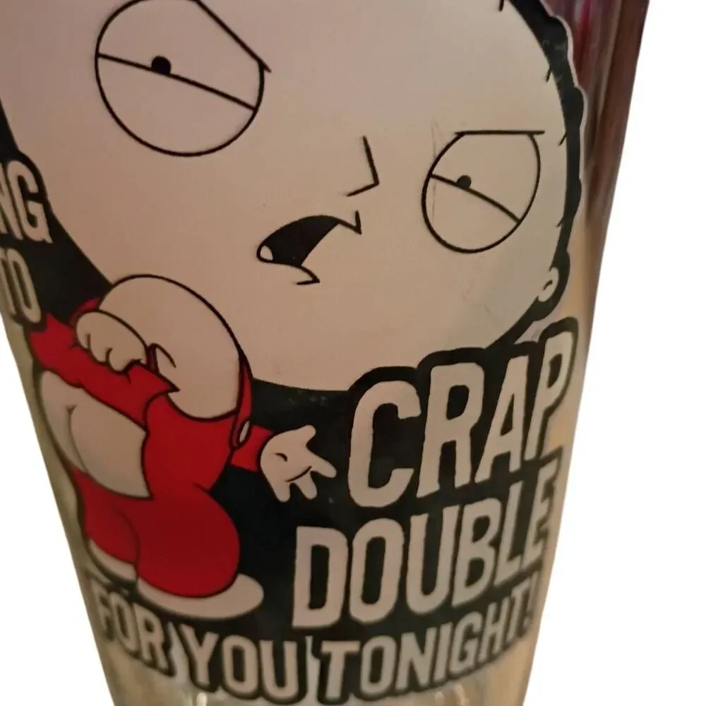 Family Guy Pint Beer Glass with Stewie Funny